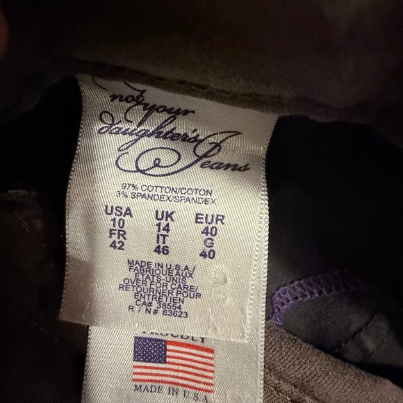 NYDJ Tan/Khaki Knee Length Straight Leg Chinos Classic Capri Size 10 - Picture 8 of 8